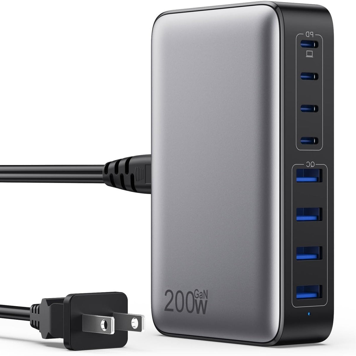 200W Gallium Nitride Charger for Phones & Laptops