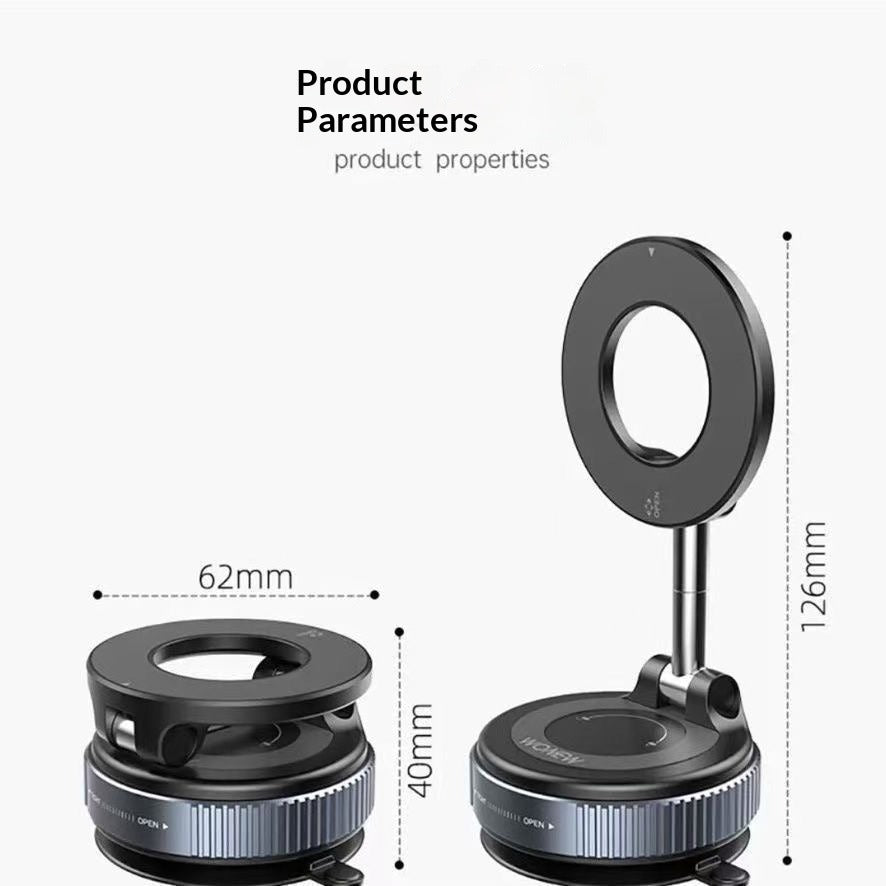 Vacuum Suction Magnetic Car Mount