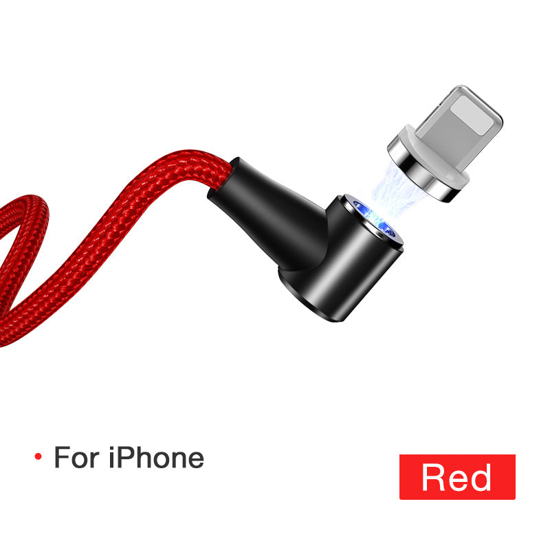 Magnetic 3-in-1 Data Cable with Fast Charging