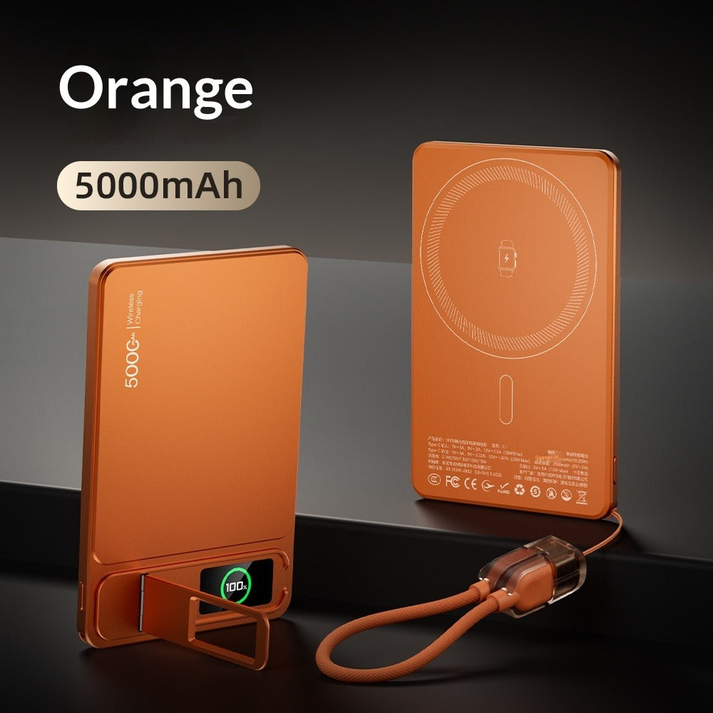 Wireless Magnetic Power Bank with Stand