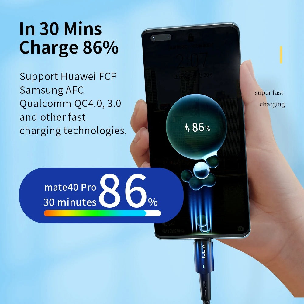 Essager 100W USB C Fast Charging Cable for MacBook Pro