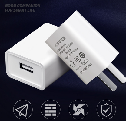 EU US Power Adapter 5V 1A 2A for 18650 Charger