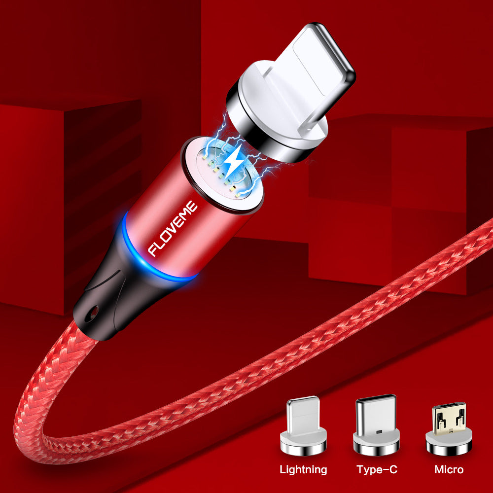 3-in-1 Magnetic Charging Cable for Android & iPhone