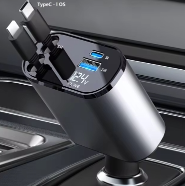 ORBAL Retractable Car Charger – 120W