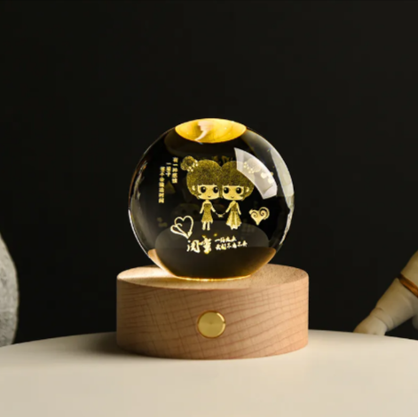 Glowing Crystal Ball