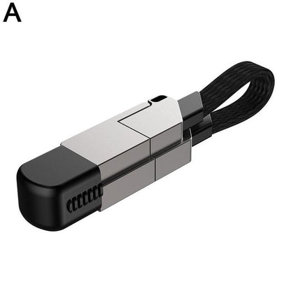 4-in-1 Multi Fast Charging Keychain Cable for Devices
