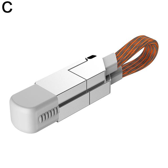 4-in-1 Multi Fast Charging Keychain Cable for Devices