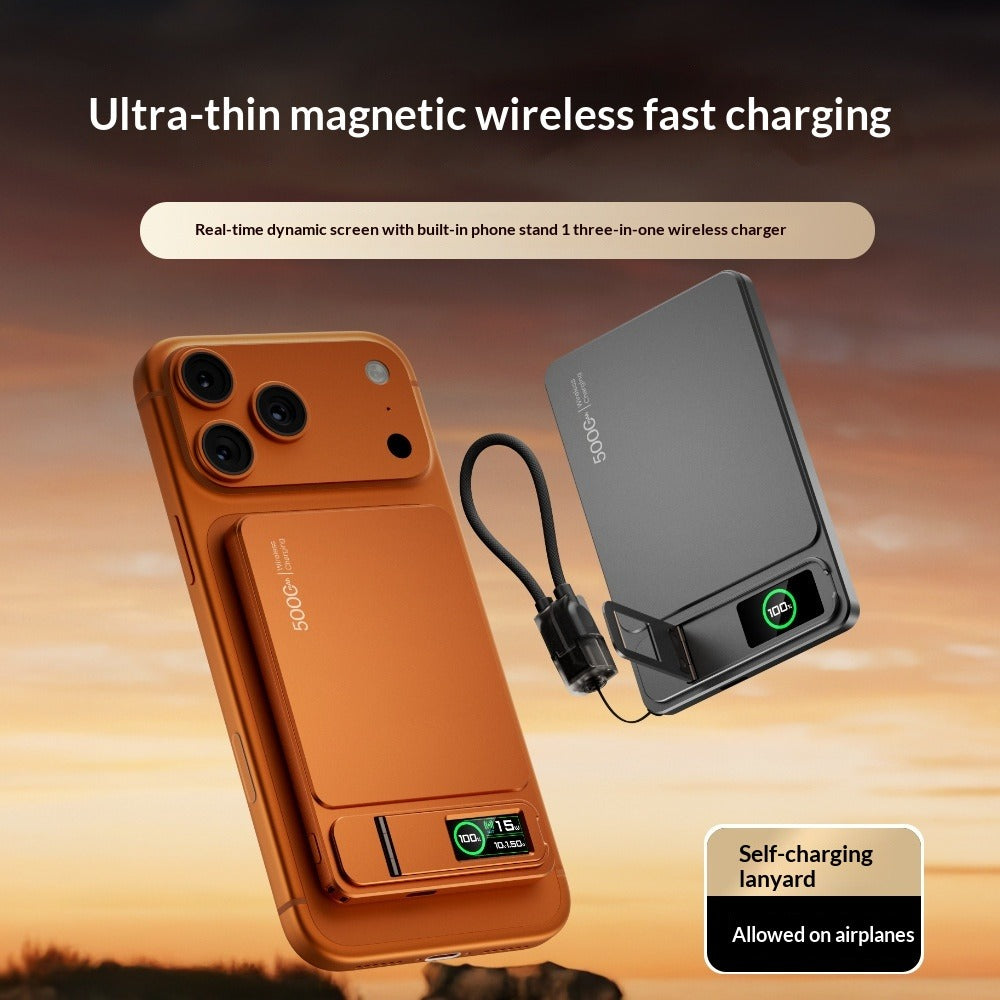 Wireless Magnetic Power Bank with Stand