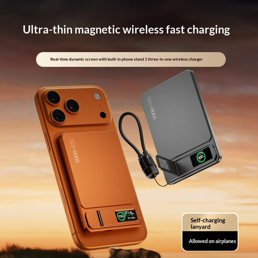 Wireless Magnetic Power Bank with Stand