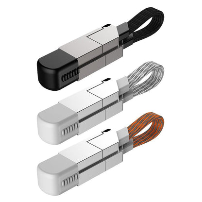 4-in-1 Multi Fast Charging Keychain Cable for Devices