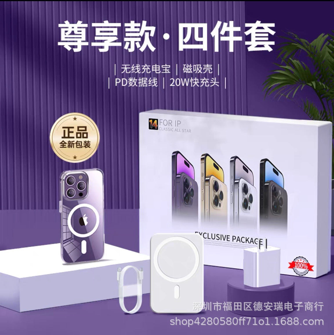 35W Dual C Fast Charger Accessories Set for iPhone