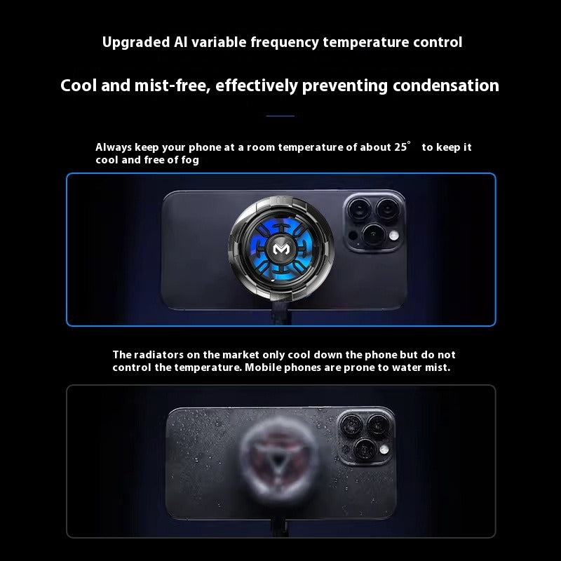 Magnetic Phone Cooler with Wireless Charging