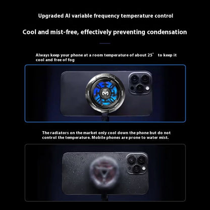 Magnetic Phone Cooler with Wireless Charging