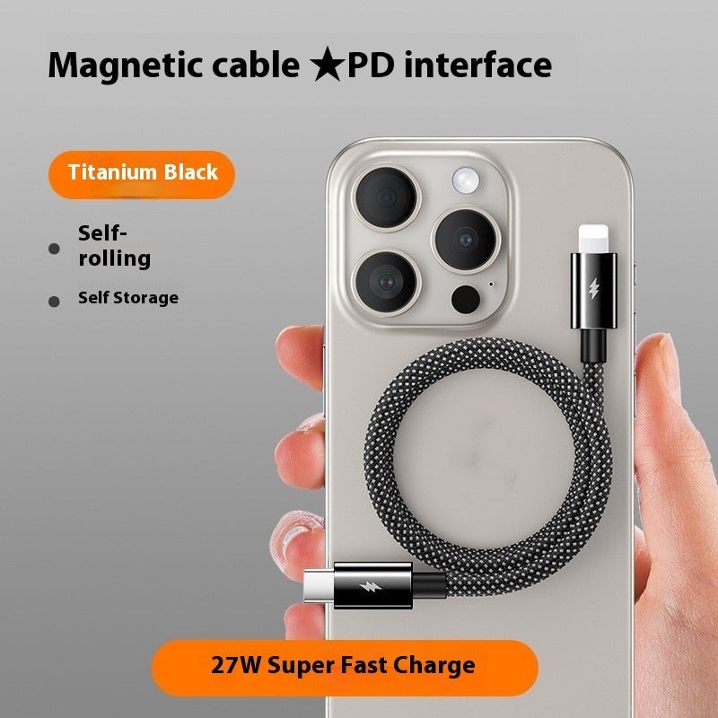 Fast Charge Magnetic Holder Type-C Cable