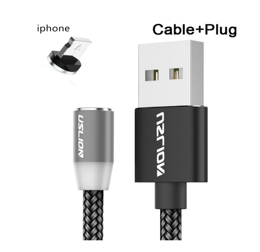 Uslion Magnetic Data Cable 3-in-1 for Android & Apple