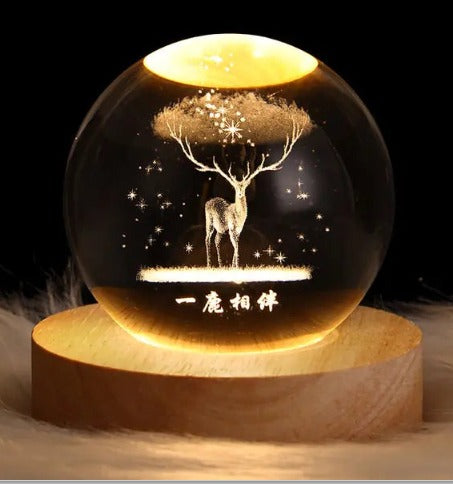 Crystal Ball Projection Ambience Night Light