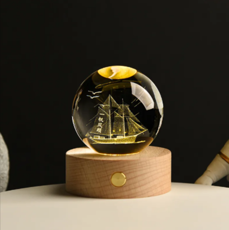 Glowing Crystal Ball