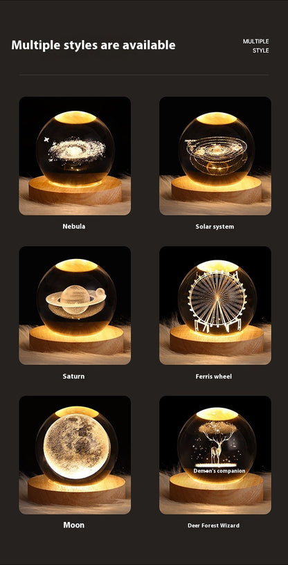 Crystal Ball Projection Ambience Night Light