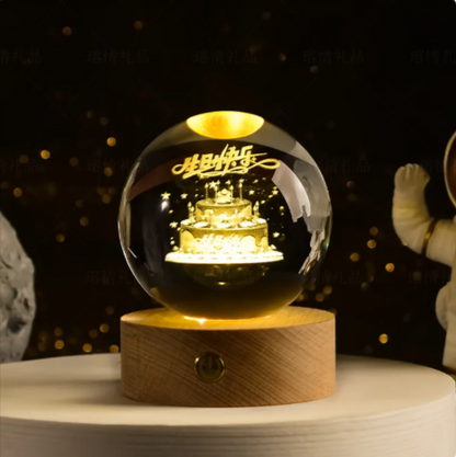 Glowing Crystal Ball