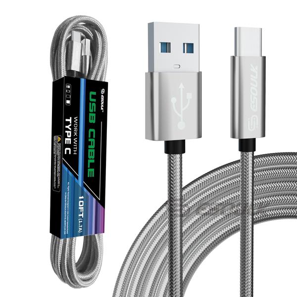ORBAL 10ft USB-C Charging & Data Cable