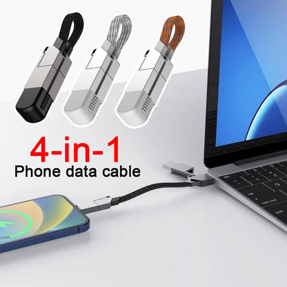 4-in-1 Multi Fast Charging Keychain Cable for Devices