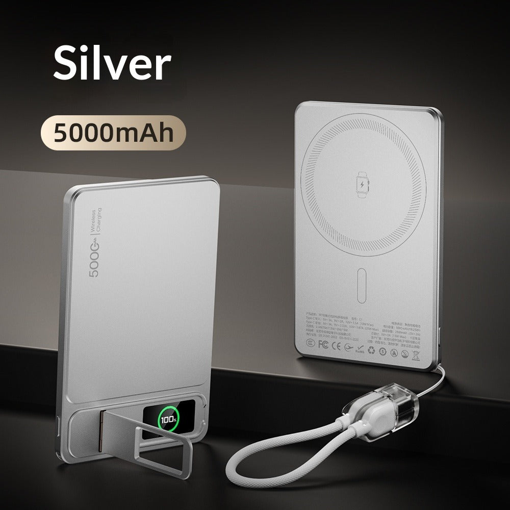 Wireless Magnetic Power Bank with Stand