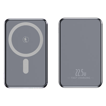 New Slim Aluminum Magnetic Power Bank 5000mAh