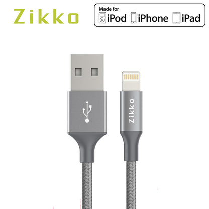 Premium Dual-Sided Gray Data Cable for Phones
