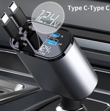 ORBAL Retractable Car Charger – 120W