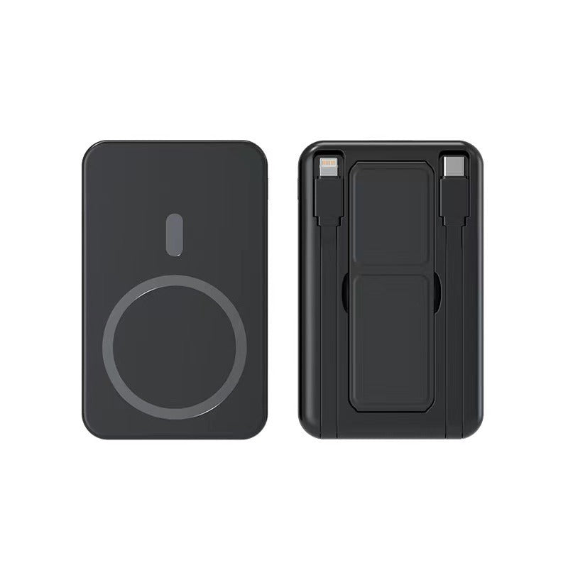 Magnetic Wireless Power Bank with Cable
