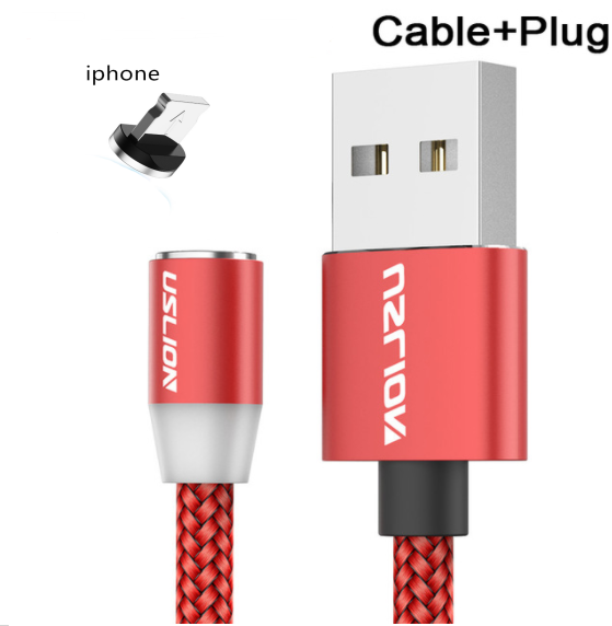 Uslion Magnetic Data Cable 3-in-1 for Android & Apple
