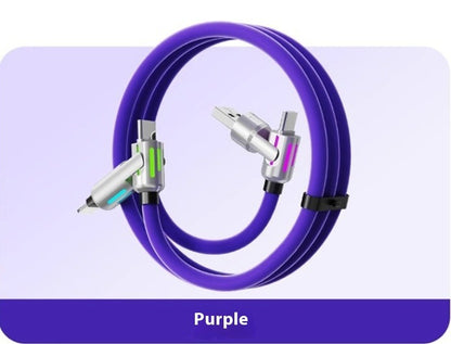 240W Multi‑Connector LED Charging Cable