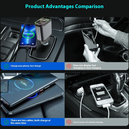 120W Starry Sky Car Charger 4-in-1