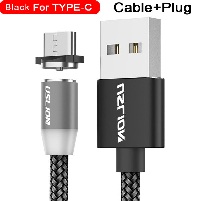 Uslion Magnetic Data Cable 3-in-1 for Android & Apple
