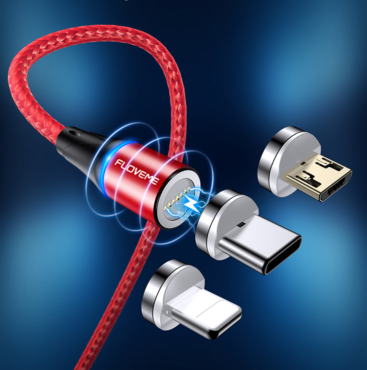 3-in-1 Magnetic Charging Cable for Android & iPhone