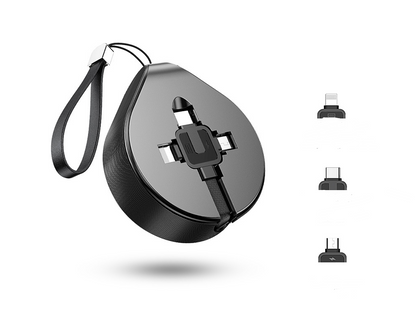 3-in-1 Fast Charging Cable for iPhone & Android Devices