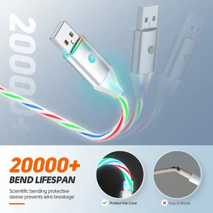 Fast Charging Colorful Data Cable for Apple & Android