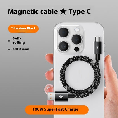 Fast Charge Magnetic Holder Type-C Cable