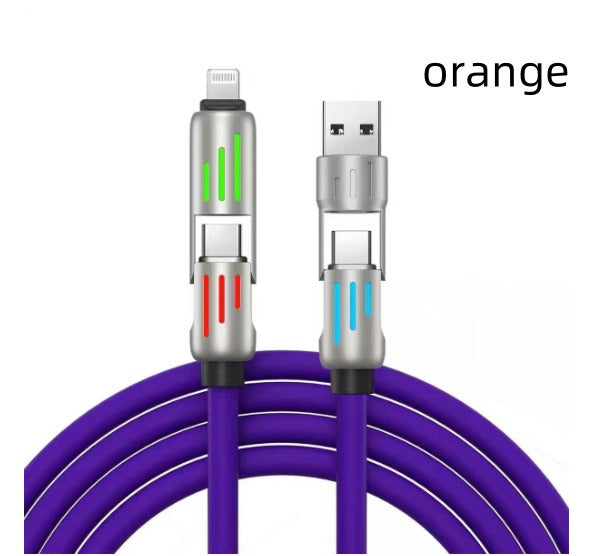 240W Multi‑Connector LED Charging Cable