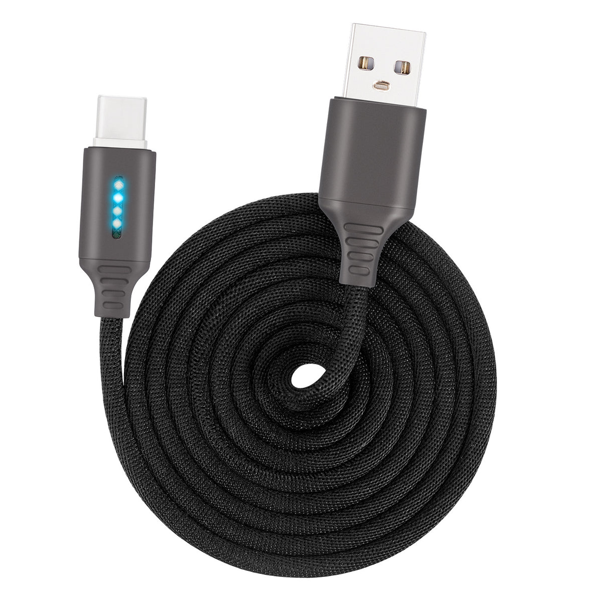 Zinc Alloy LED Data Cable for Apple and Android Fast Charge