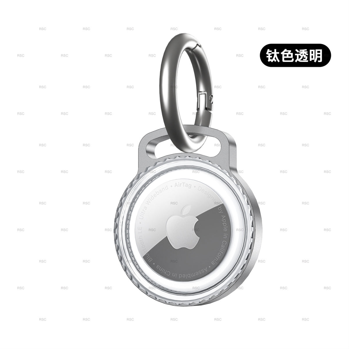 AirTag Metal Protective Case with Keychain and Waterproof
