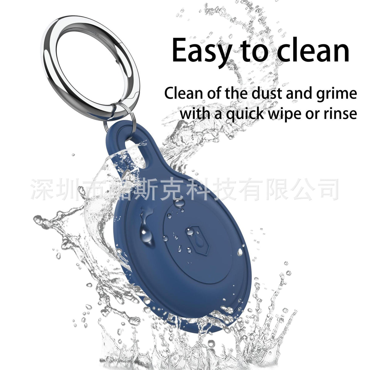 Silicone Protective Case for AirTag Keychain Tracker