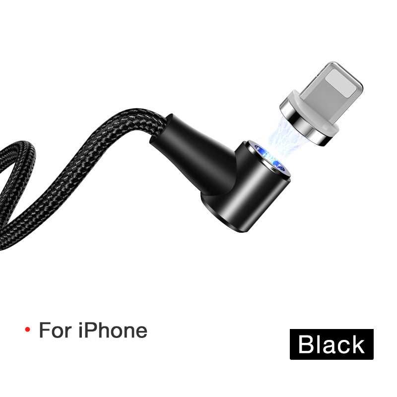 Magnetic 3-in-1 Data Cable with Fast Charging