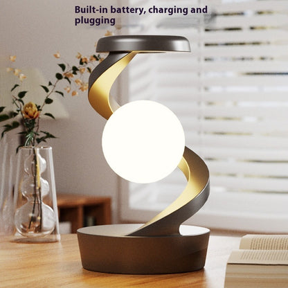 Rotating Moon Desk Lamp with Wireless Charging