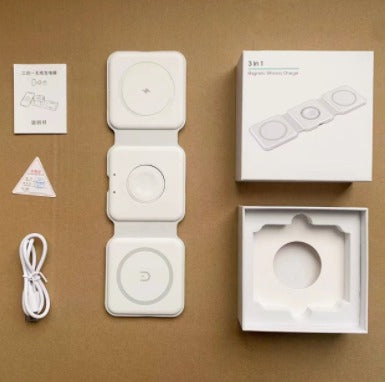 Three-in-One Folding Wireless Charger 15W
