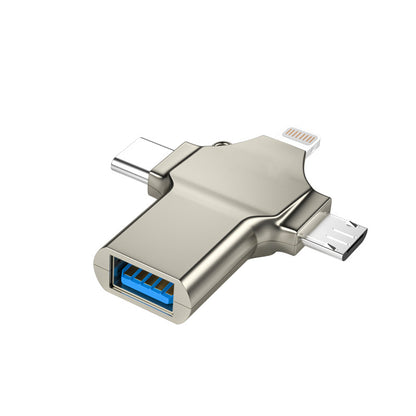 3-in-1 OTG Adapter for Apple, Android, and Type-C