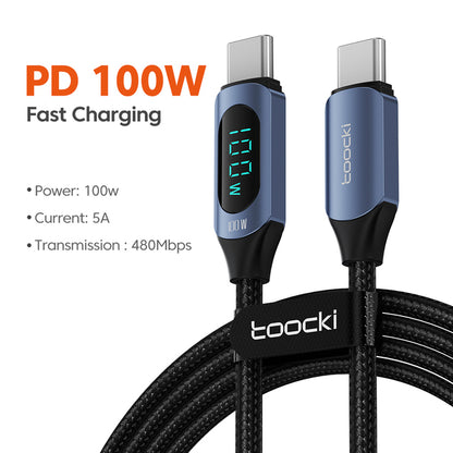 Toocki Xinyue PD100W Fast Charge Type-C Cable for Huawei