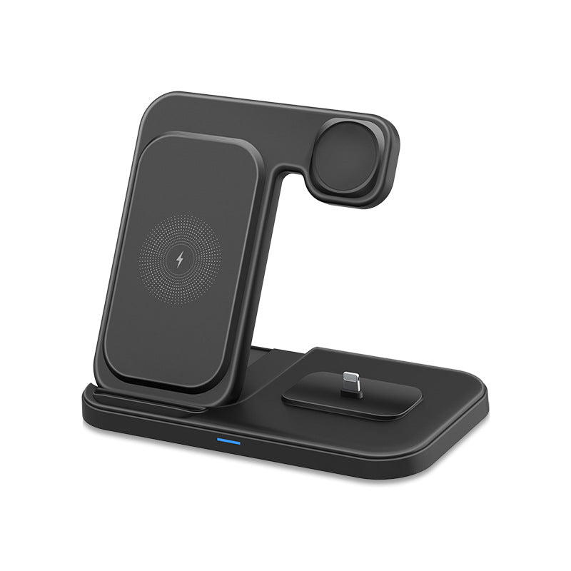3-in-1 Wireless Charger with Foldable Stand for Apple