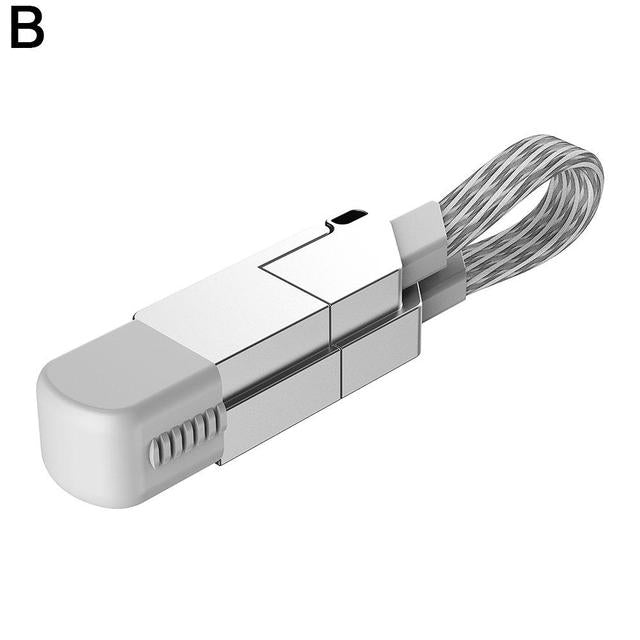 4-in-1 Multi Fast Charging Keychain Cable for Devices