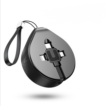 3-in-1 Fast Charging Cable for iPhone & Android Devices